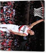 Denver Nuggets V Portland Trail Blazers #10 Canvas Print