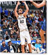 San Antonio Spurs V Orlando Magic Canvas Print