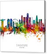 Singapore Skyline #10 Canvas Print