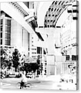 Tokyo White Streetscapes From A #10 Canvas Print
