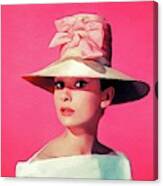Audrey Hepburn, Vintage Movie Star #11 Canvas Print