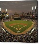 Cleveland Indians V Detroit Tigers #11 Canvas Print