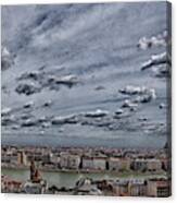 Danube View In Budapest #11 Canvas Print