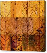 Swatches - Autumn Leaves Inspired By Gerhard Richter #13 Canvas Print