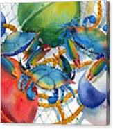 12031 - Crabs And Floats Canvas Print