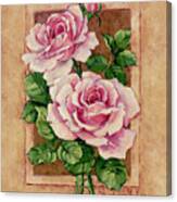 12248 Rose Fresco Canvas Print