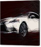 Lexus Is Drawing #15 Canvas Print