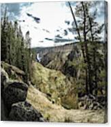 Firehole River And Waterfalls In Yellowstone Wyoming #16 Canvas Print