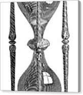 16th Century Hourglass, Engraving, 19th Canvas Print