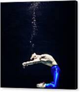 Ballet Dancer Underwater Canvas Print