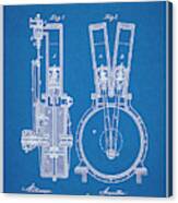 1889 Daimler V Twin Motorcycle Engine Patent Print Blueprint Canvas Print