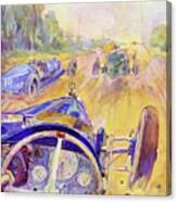 1927 Bugatti Racing With Other Vehicles Canvas Print