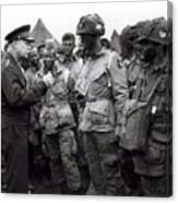 1944 General Dwight Eisenhower Gives D Day Orders Canvas Print