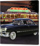 1950 Ford, Mickey's Diner Canvas Print