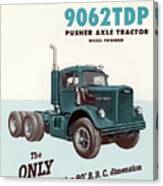 1950s White 9062tdp Truck Advertisement Canvas Print
