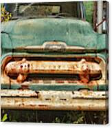 1956 Junkyard Chevy 6500 Front Canvas Print