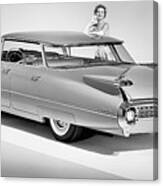 1959 Cadillac Sedan Deville Featuring Canvas Print