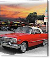 1963 Chevrolet Impala Convertible Canvas Print