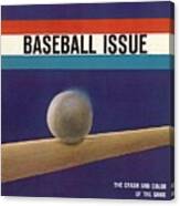 1963 Mlb Baseball Preview Sports Illustrated Cover Canvas Print