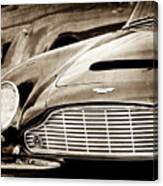 1965 Aston Martin Db6 Short Chassis Volante Grille-0970scl Canvas Print