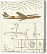 Airplane Diagram #2 Canvas Print
