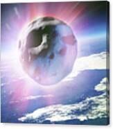 Asteroid In Earth's Atmosphere #2 Canvas Print
