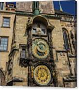 Astronomical Clock In Prague #2 Canvas Print