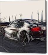 Audi R8 Gt Draw #2 Canvas Print