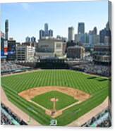 Cleveland Indians V Detroit Tigers #2 Canvas Print