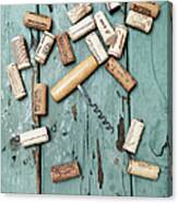 Corks With Corkscrew #2 Canvas Print