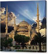 Early Morning Light On  Sultan Ahmet Camii #2 Canvas Print