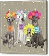Fancypants Wacky Dogs V #2 Canvas Print