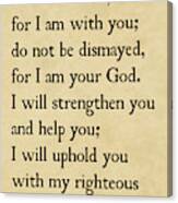 Isaiah 41 10  - Inspirational Quotes Wall Art Collection Canvas Print