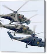 Mil Mi-24p Attack Helicopters #2 Canvas Print