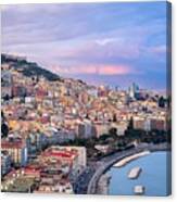 Naples, Italy Along The Gulf Of Naples #2 Canvas Print