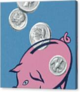 Piggy Bank Canvas Print