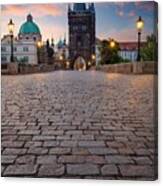 Prague, Charles Bridge. Cityscape Image #2 Canvas Print