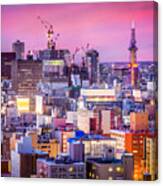 Sapporo, Japan Downtown Cityscape #2 Canvas Print