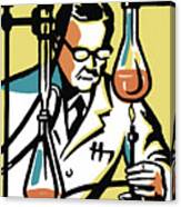 Scientist In A Laboratory #2 Canvas Print