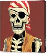 Skeleton Pirate #2 Canvas Print