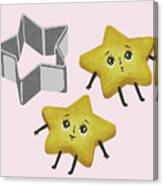 Star Cutout Cookies #2 Canvas Print