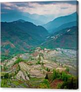 Terraced Rice Paddy Fields, Yuanyang #2 Canvas Print