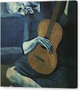 The Old Guitarist Canvas Print