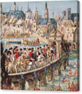 The Royal Entry Festival Of Henri Ii Canvas Print