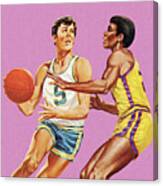 Two Basketball Players #2 Canvas Print