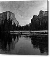 Yosemite National Park In Winter #2 Canvas Print
