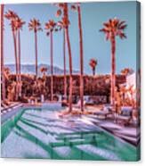 2262 Affluent Luxe Style Mid-century Modern Estate Palm Springs Architecture Canvas Print