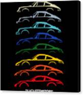 Boxer Sports Car 8g Silhouettehistory Canvas Print
