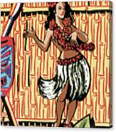 Hula Dancer #3 Canvas Print