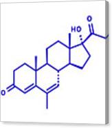Megestrol Appetite Stimulant Drug Molecule #3 Canvas Print